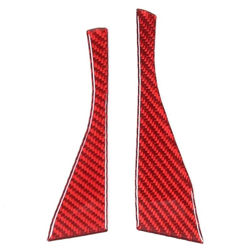 Weiche Carbonfaser-Autoinnenausstattung, Instrumententafel, Geschwindigkeitsmesser, Beidseitige Aufkleberverkleidung Für BMW 5er G60 G61 2024+ Autoteile(Rood) von YDXHERTA