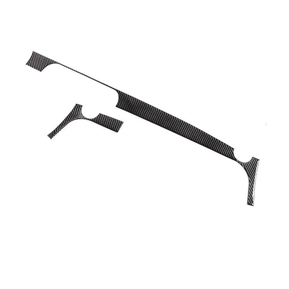 Weiche Kohlefaser-Auto-Center-Armaturenbrett-Panel-Dekorationsaufkleber-Trimm-Autozubehör Für Fiat 500 2011-2019 Autoteile(Black) von YDXHERTA