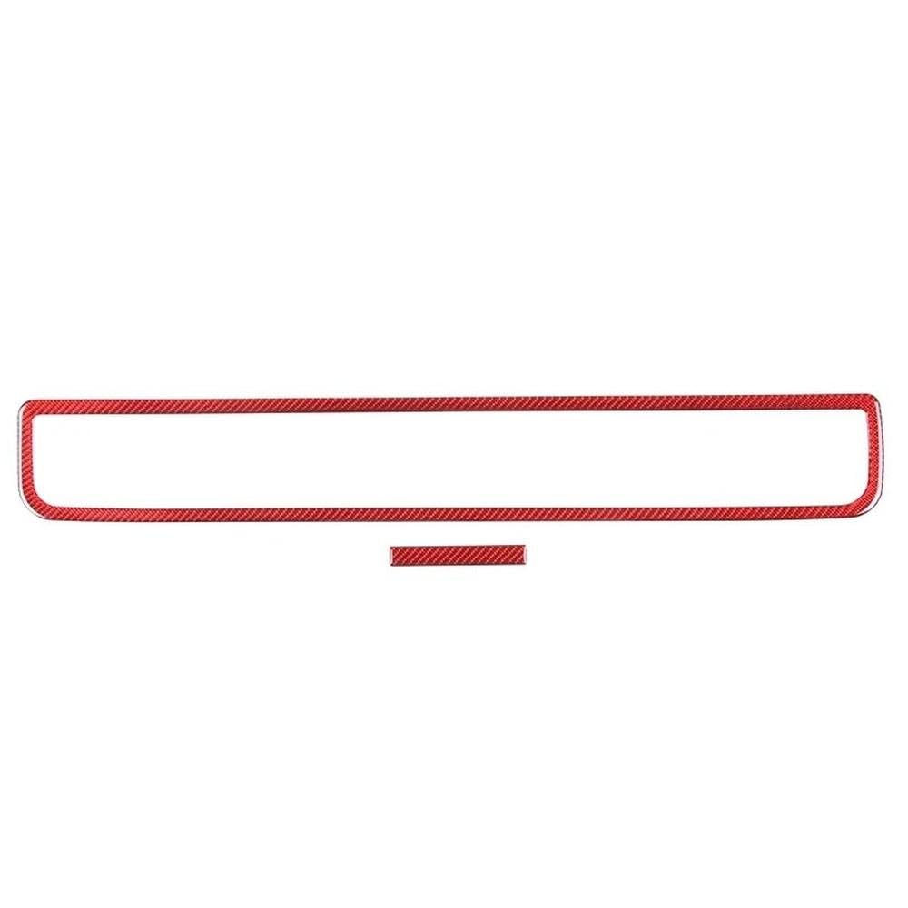Weiche Kohlefaser-Auto-Styling Auto Dachfenster Schalter Rahmen Panel Abdeckung Aufkleber Autoinnenraum Für Seat Leon MK2 2008-2012 Autoteile(Rood) von YDXHERTA