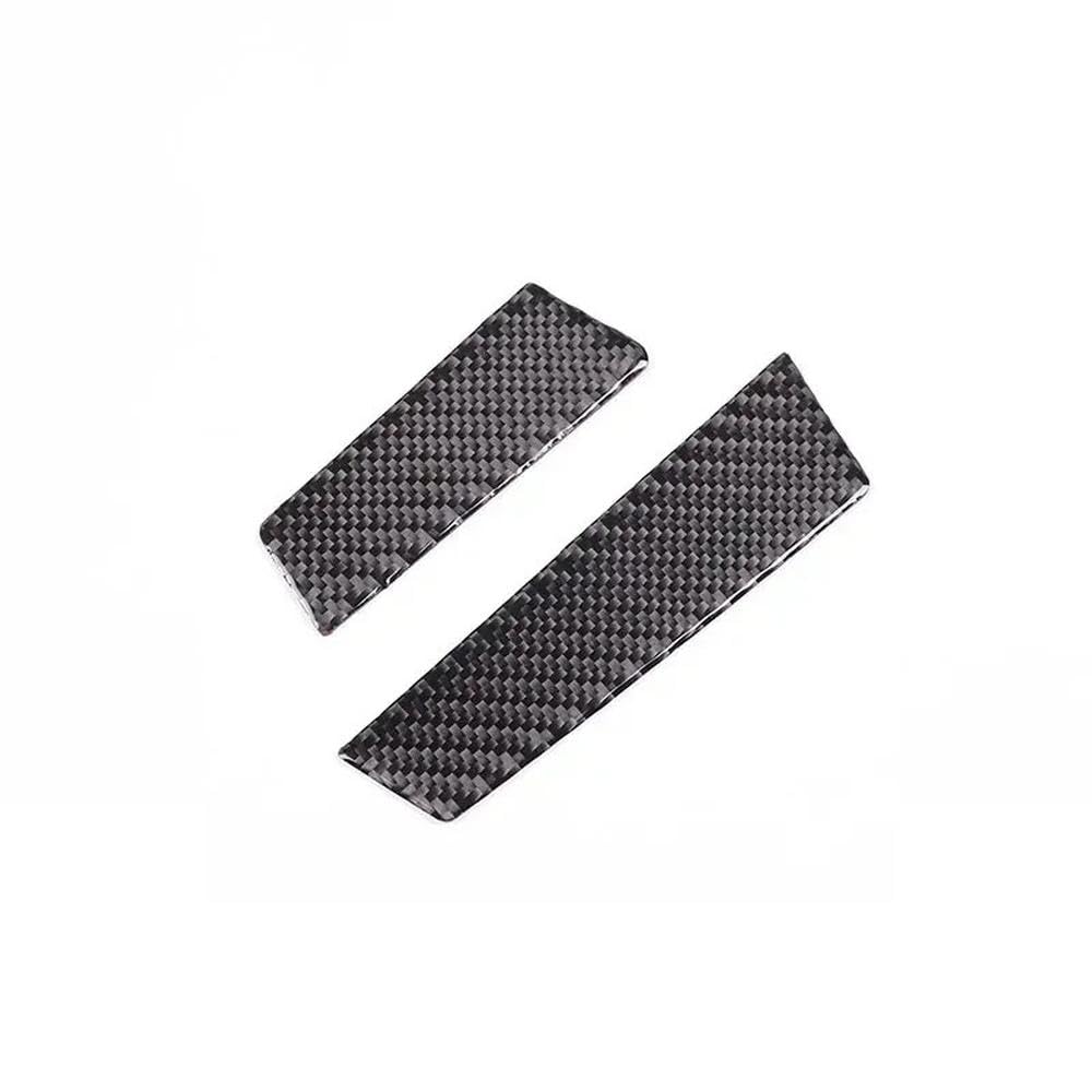 Weiche Kohlefaser-Autotür-Armlehnen-Aufbewahrungsbox Slot Anti-Rutsch-Matten-Kit Für Fiat 500 2010-2015 Schutzaufkleber Autoteile(Black) von YDXHERTA