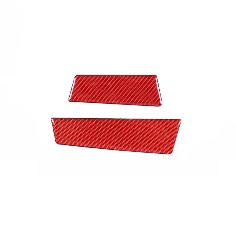 Weiche Kohlefaser-Autotür-Armlehnen-Aufbewahrungsbox Slot Anti-Rutsch-Matten-Kit Für Fiat 500 2010-2015 Schutzaufkleber Autoteile(Rood) von YDXHERTA