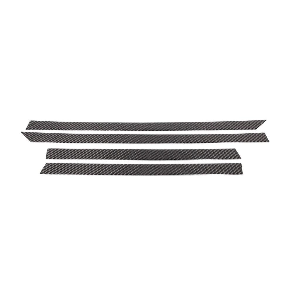 Weiche Kohlefaser-Autotür-Armlehnen-Dekorstreifen-Aufkleber Innenmodifikation Für Seat Leon MK2 2008-2012 Autoteile(Black) von YDXHERTA