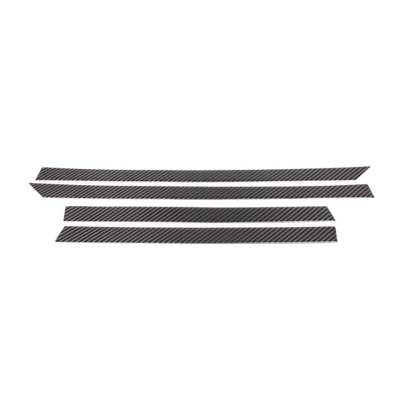 Weiche Kohlefaser-Autotür-Armlehnen-Dekorstreifen-Aufkleber Innenmodifikation Für Seat Leon MK2 2008-2012 Autoteile(Black) von YDXHERTA