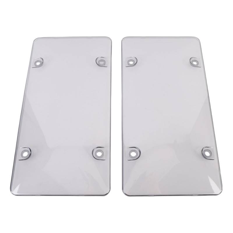 2pcs Nummernschildabdeckung Beschützer Klar Universell mit Sonnenschutzdiebstahl Abschreckungsgeeignet für Uns und CA -Autos von YDuupxe