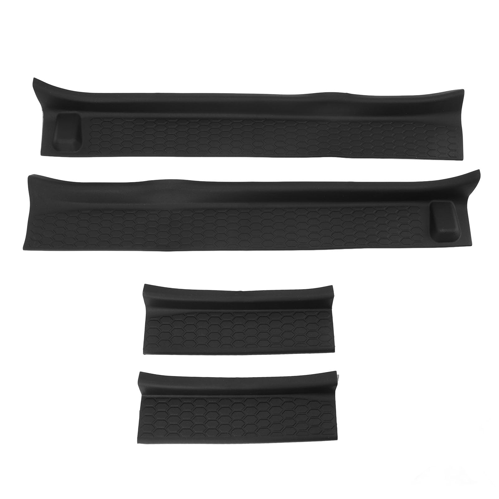 Black Gummi Vorne Hinter 4 Türen Sill Protector Kit für JL JT 2018-2024, aus Schwarzem Gummi Hergestellt, Einfach zu Installieren, um Einen Langlebigen Schutz zu Installieren Black Gummi Vorne Hinter 4 Türen Sill Protector Kit für JL JT 2018-2024, aus Schwarzem Gummi Hergestellt, Einfach zu Installieren, um Einen Langlebigen Schutz zu Installieren von YDuupxe