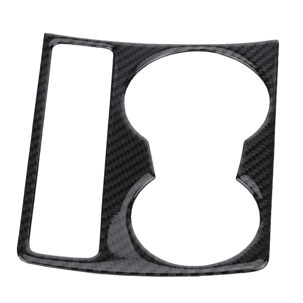Carbon Faserauto Center Console Water Cup Halter Panel Abdeckungsverkleidung für 2009-2015 mit Selbstklebbarem Design Gloss Finish Carbon Faserauto Center Console Water Cup Halter Panel Abdeckungsverkleidung für 2009-2015 mit Selbstklebbarem Design Gloss Finish von YDuupxe