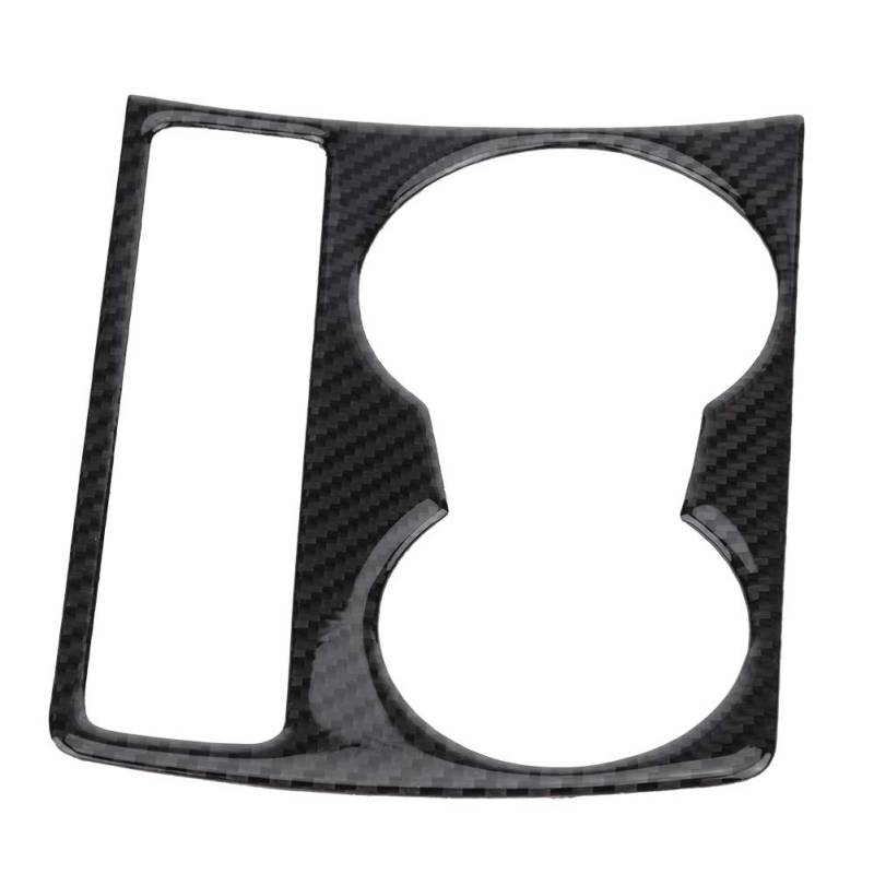 Carbon Faserauto Center Console Water Cup Halter Panel Abdeckungsverkleidung für 2009-2015 mit Selbstklebbarem Design Gloss Finish von YDuupxe