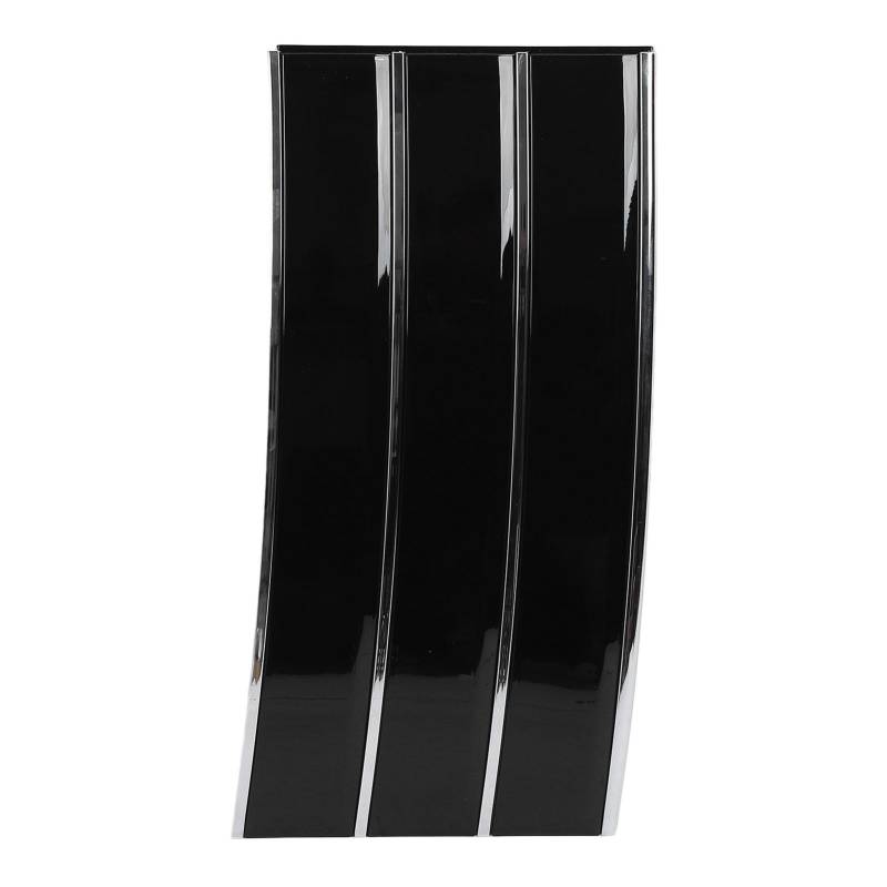 Mutguard Entlüftungslähte Trim Body Side Entlüftungsgrill Ersatz für L405 2013-2021 Glossy Black mit Chromstreifen Direkter Ersatz Installation (Rechts: LR096396) von YDuupxe