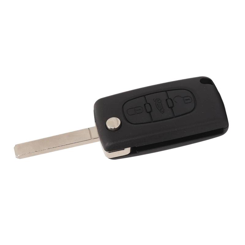 Schlüsselkoffer -Schutzhülle Key FOB Abdeckung Fernschlüsselschale für 107 207 307 308 SW 407 607 Berlingo Versand van C4 Grand mit 3 Knöpfen Faltet (Slotless Blades (Modell: von YDuupxe