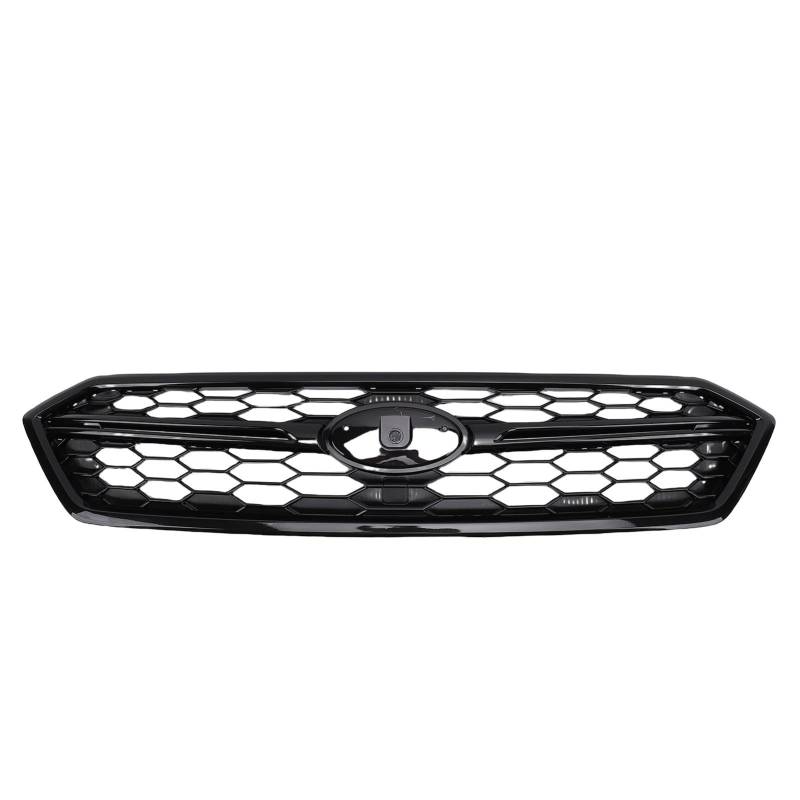 Vordere Stoßfänger Obere Kühlergrill Vorderer Oberer Motorhaube Gitter Masch Ersatz für WRX STI 2018-2021 GLASSY SCHWARZE FIT OE 91121VA150 91121VA160 von YDuupxe