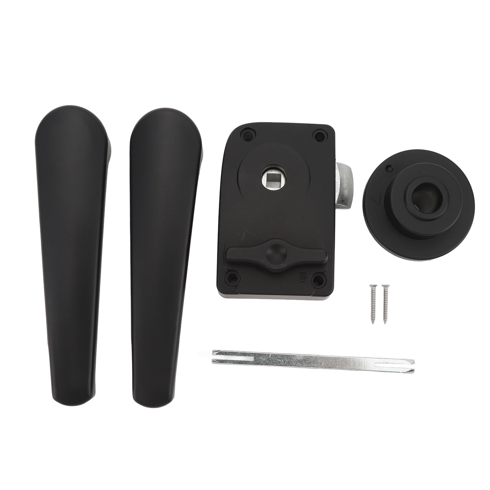 YDuupxe RV Duschtür Verriegelte RV -Tür Latch Toilettenbad Mattes Schwarzes Dual -Griff -Reverse -Verriegelungsfunktion für Wohnmobile Trailer Boat Yacht YDuupxe RV Duschtür Verriegelte RV -Tür Latch Toilettenbad Mattes Schwarzes Dual -Griff -Reverse -Verriegelungsfunktion für Wohnmobile Trailer Boat Yacht von YDuupxe