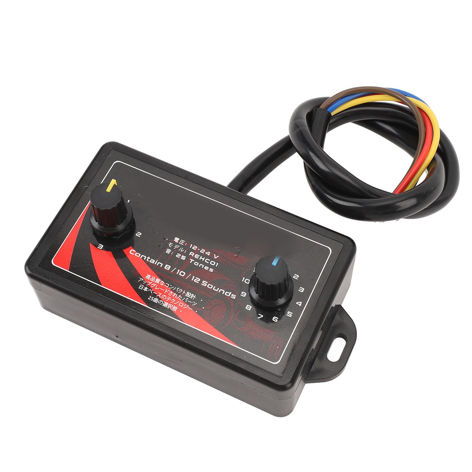 YDuupxe Zughorncontroller, 25 Soundeffekte, Volumensteuerung, Langlebiger Kunststoff, Einfache Installation, Universelle Passform, Geeignet für Autos, Motorräder, Wohnmobile, Yachts YDuupxe Zughorncontroller, 25 Soundeffekte, Volumensteuerung, Langlebiger Kunststoff, Einfache Installation, Universelle Passform, Geeignet für Autos, Motorräder, Wohnmobile, Yachts von YDuupxe