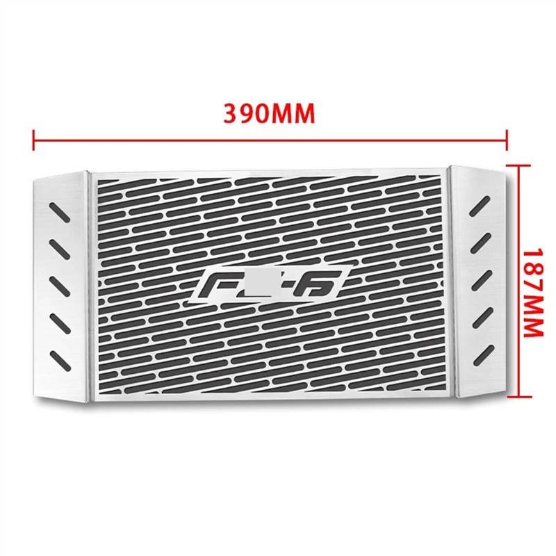 Motorradzubehör Kühlerschutz Motorrad Kühlerschutz Kühlergrill Schutz Metallabdeckung Schwarz Für Ya&ma&ha Für FZ6 2006-2010 2007 2008 2009 Kühlergrill Schutzabdeckung Motorrad Kühlergrill(2) von YEDWEW