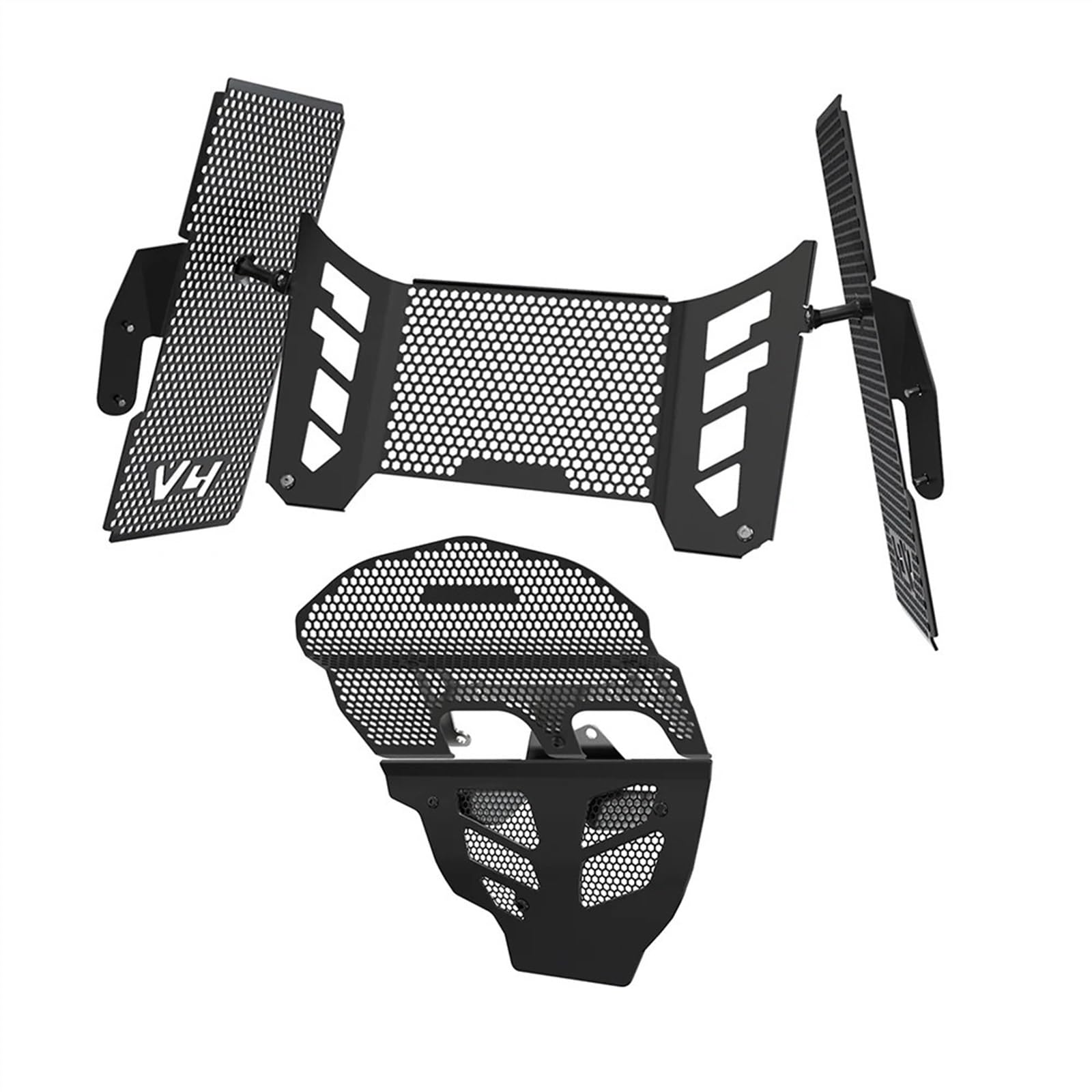 YEDWEW Kühlerschutz Motorrad Motorrad Kühlergrill Schutz Für Ducati Für Multistrada V4 V4 Pikes Peak 2021 2022 2023 Ölkühler Motor Zylinderkopf Protector Abdeckgitter Kühlerabdeckung(18) von YEDWEW