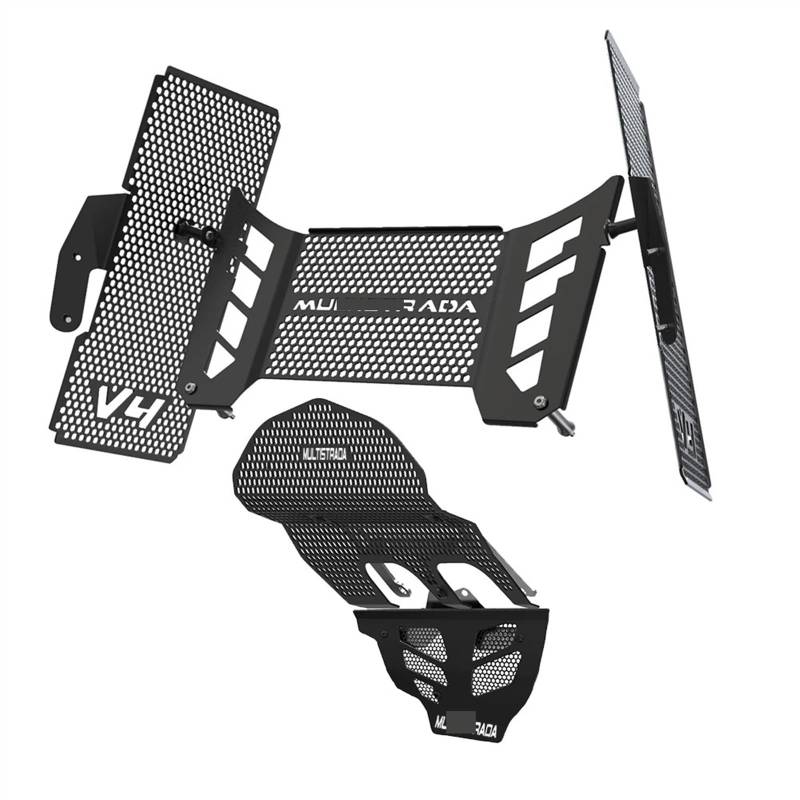 YEDWEW Kühlerschutz Motorrad Motorrad Kühlergrill Schutz Für Ducati Für Multistrada V4 V4 Pikes Peak 2021 2022 2023 Ölkühler Motor Zylinderkopf Protector Abdeckgitter Kühlerabdeckung(19) von YEDWEW