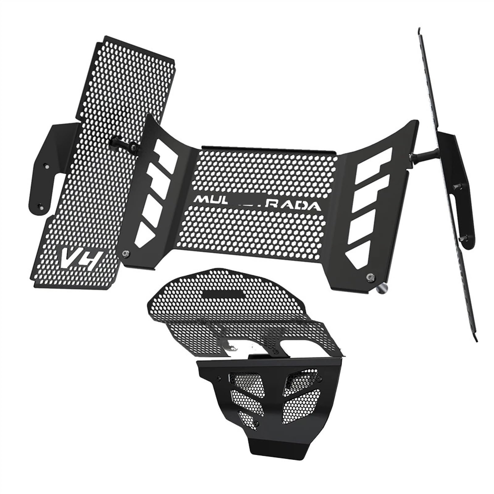 YEDWEW Kühlerschutz Motorrad Motorrad Kühlergrill Schutz Für Ducati Für Multistrada V4 V4 Pikes Peak 2021 2022 2023 Ölkühler Motor Zylinderkopf Protector Abdeckgitter Kühlerabdeckung(20) von YEDWEW