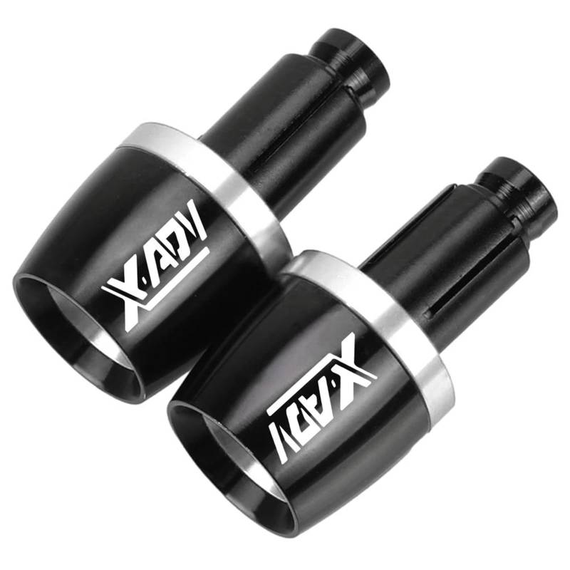 YEDWEW Motorrad Lenker End Slider Plug Cap Für X-ADV 750 2017-2021 Lenkergriffe Lenkerenden Kappe Gegengewichtsstecker Gleitlenkergriffe Endkappen Motorrad Lenkergriffe Lenkerenden(Silver) von YEDWEW