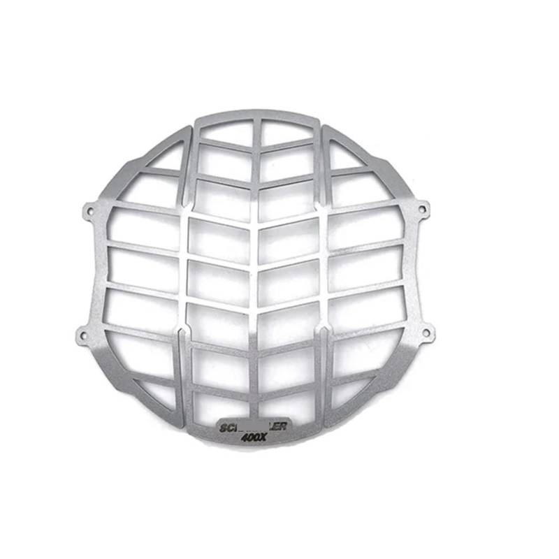 YEDWEW Motorrad Scheinwerfer Grill Für Tr&iumph Für Speed ​​400 Scrambler 400X 2024 Motorrad-Scheinwerferschutzgitter-Schutzabdeckung Schutzgrill Scheinwerferschutz Motorrad(6) von YEDWEW