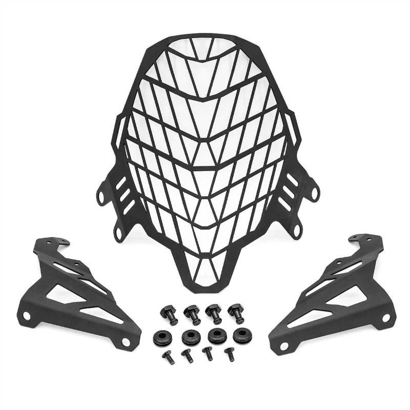 YEDWEW Motorrad Seitlich montierter Lampenmaskenschutz Für Suzuki Für V-Strom DL650 DL1000 2017-2020 Motorrad Scheinwerfer Protector Kühlergrill Wache Abdeckung Motor Teile Scheinwerfer Gitter(DL650) von YEDWEW