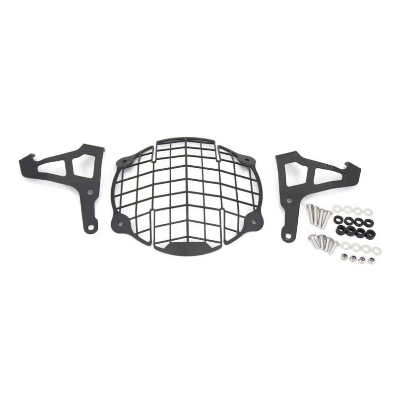 YEDWEW Motorrad Seitlich montierter Lampenmaskenschutz Motorrad-Scheinwerfer-Kopf-Licht-Schutz-Schutz-Abdeckung Schutz-Grill Für Himalayan 2016 2017 2018 2019 2020 2021 Scheinwerfer Gitter von YEDWEW