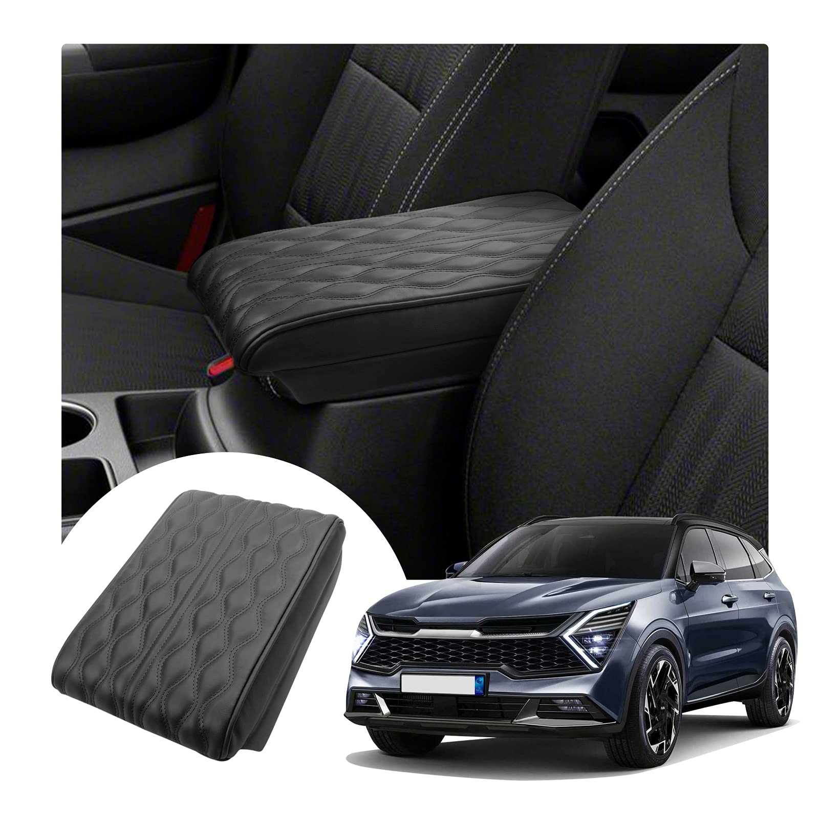 YEE PIN Armlehnenbezug für Kia Sportage NQ5 2022+ Mittelkonsole Abdeckung | Armlehne schützen | Kratzfest Mittelkonsole Dekoration YEE PIN Armlehnenbezug für Kia Sportage NQ5 2022+ Mittelkonsole Abdeckung | Armlehne schützen | Kratzfest Mittelkonsole Dekoration von YEE PIN