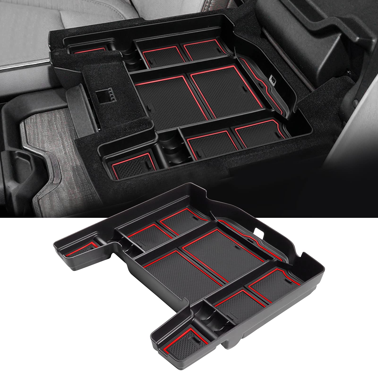 YEE PIN Aufbewahrungsbox Dodge RAM 1500 mk5 2019-2022 2023 Mittelkonsole Organizer Tray Handschuhfach RAM 1500 Armlehne Organizer Zubehör Mit Rutschfestermatte YEE PIN Aufbewahrungsbox Dodge RAM 1500 mk5 2019-2022 2023 Mittelkonsole Organizer Tray Handschuhfach RAM 1500 Armlehne Organizer Zubehör Mit Rutschfestermatte von YEE PIN