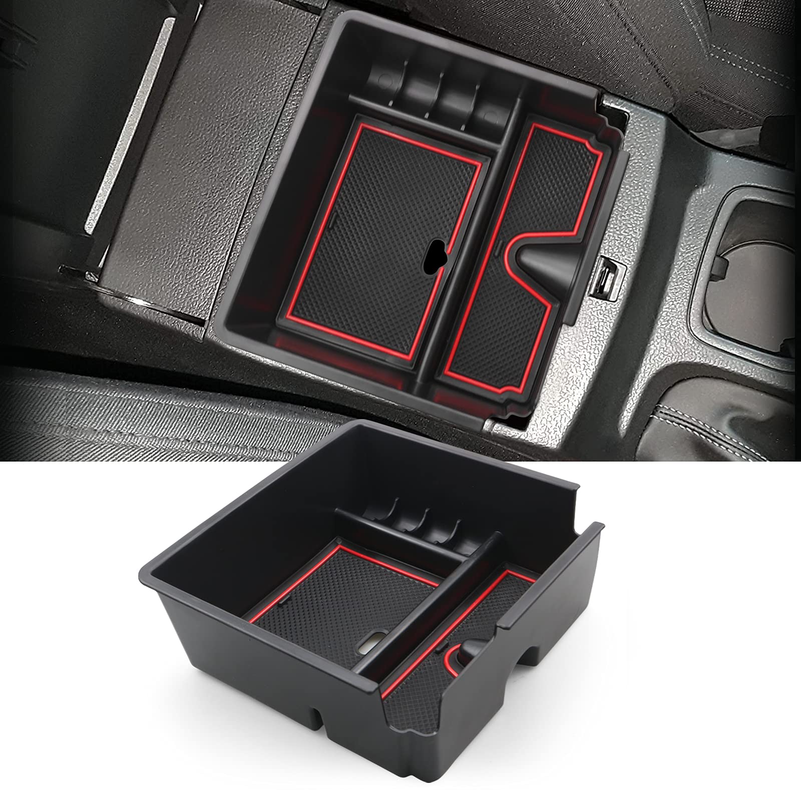 YEE PIN Aufbewahrungsbox Kompatibel mit Ford Ranger 2015 2016 2017 2018 2019 Mittelkonsole Organizer Tray für Armlehne Organizer Zubehör Mit Rutschfestermatte YEE PIN Aufbewahrungsbox Kompatibel mit Ford Ranger 2015 2016 2017 2018 2019 Mittelkonsole Organizer Tray für Armlehne Organizer Zubehör Mit Rutschfestermatte von YEE PIN