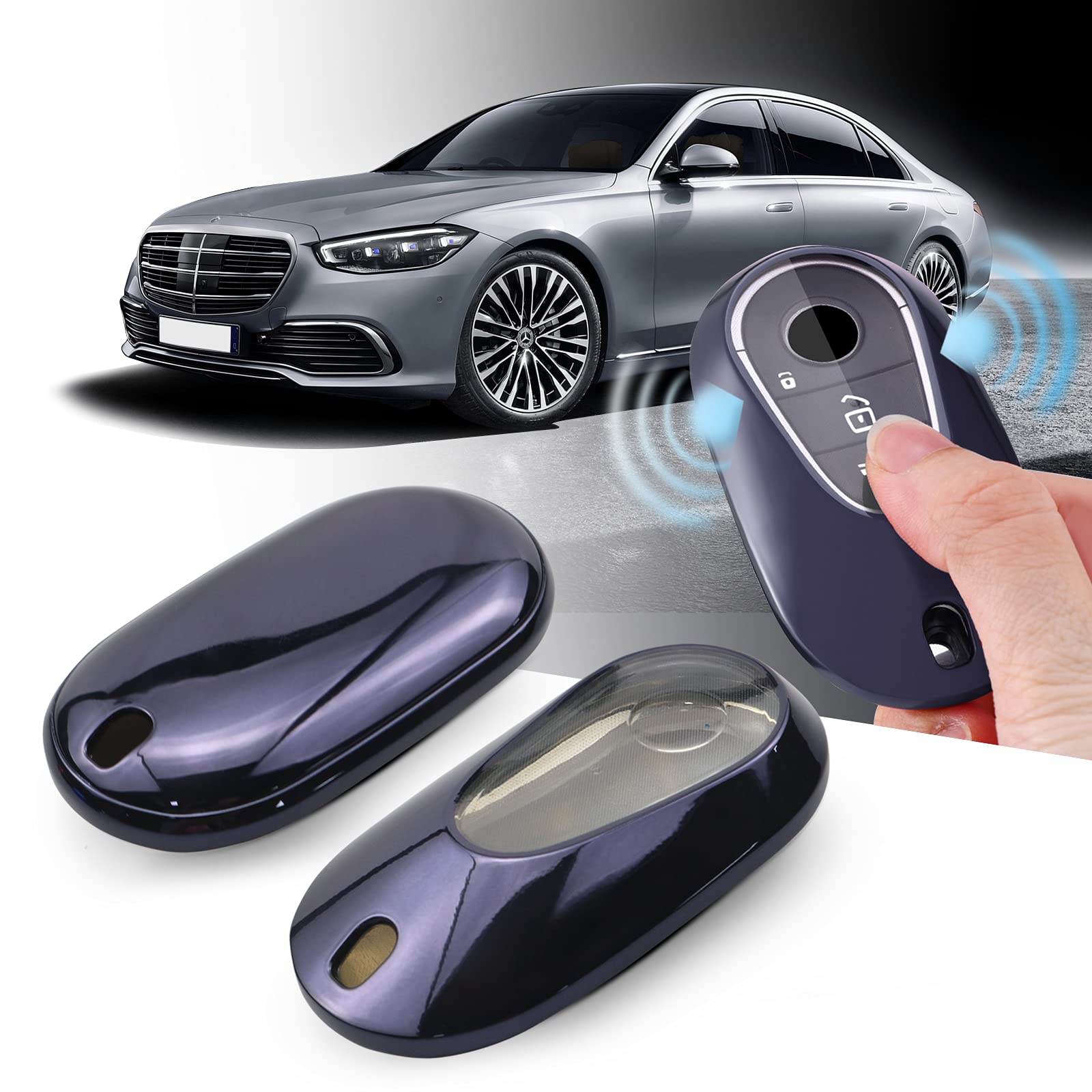 YEE PIN Auto Schlüsselschale Kompatibel mit Mercedes Benz C-Klasse W206 / S-Klasse W223 Schlüsselanhänger Schlüssel TPU Silikon Schutzhülle Schlüsselhülle YEE PIN Auto Schlüsselschale Kompatibel mit Mercedes Benz C-Klasse W206 / S-Klasse W223 Schlüsselanhänger Schlüssel TPU Silikon Schutzhülle Schlüsselhülle von YEE PIN