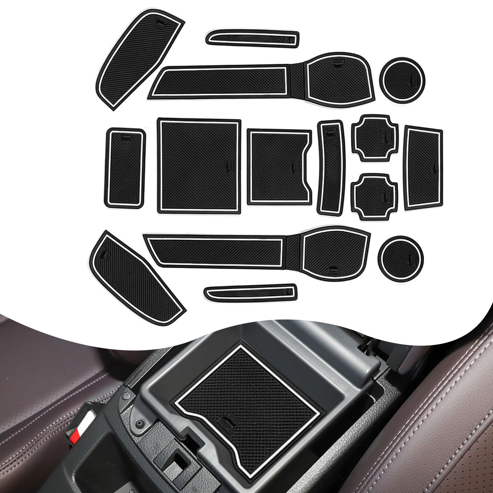 YEE PIN Auto Türnut Anti Rutsch Pad Kompatibel mit Nissan Qashqai J11 2019-2021 Autoinnenausstattung Wasserbecher Aufbewahrungsbox Anti-Rutsch-Matte Gummimatte Antirutschmatten 17-Piece Set YEE PIN Auto Türnut Anti Rutsch Pad Kompatibel mit Nissan Qashqai J11 2019-2021 Autoinnenausstattung Wasserbecher Aufbewahrungsbox Anti-Rutsch-Matte Gummimatte Antirutschmatten 17-Piece Set von YEE PIN