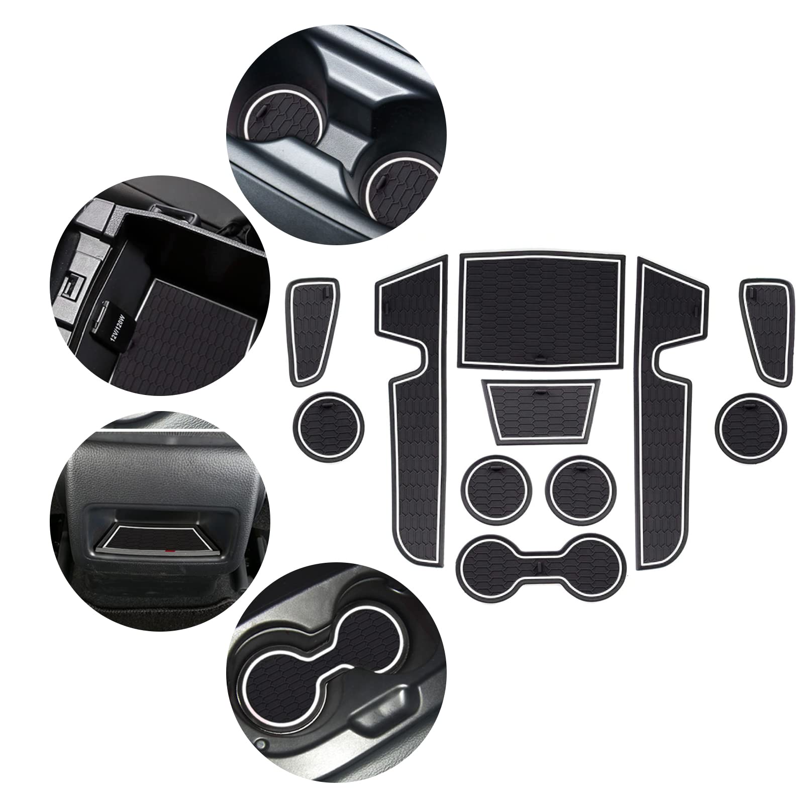 YEE PIN Corolla E210 Türnut Anti Rutsch Pad Kompatibel mit Toyota Corolla E210 2019-2023 Autoinnenausstattung Wasserbecher Aufbewahrungsbox Anti-Rutsch-Matte Gummimatte Antirutschmatten 11-Piece Set YEE PIN Corolla E210 Türnut Anti Rutsch Pad Kompatibel mit Toyota Corolla E210 2019-2023 Autoinnenausstattung Wasserbecher Aufbewahrungsbox Anti-Rutsch-Matte Gummimatte Antirutschmatten 11-Piece Set von YEE PIN