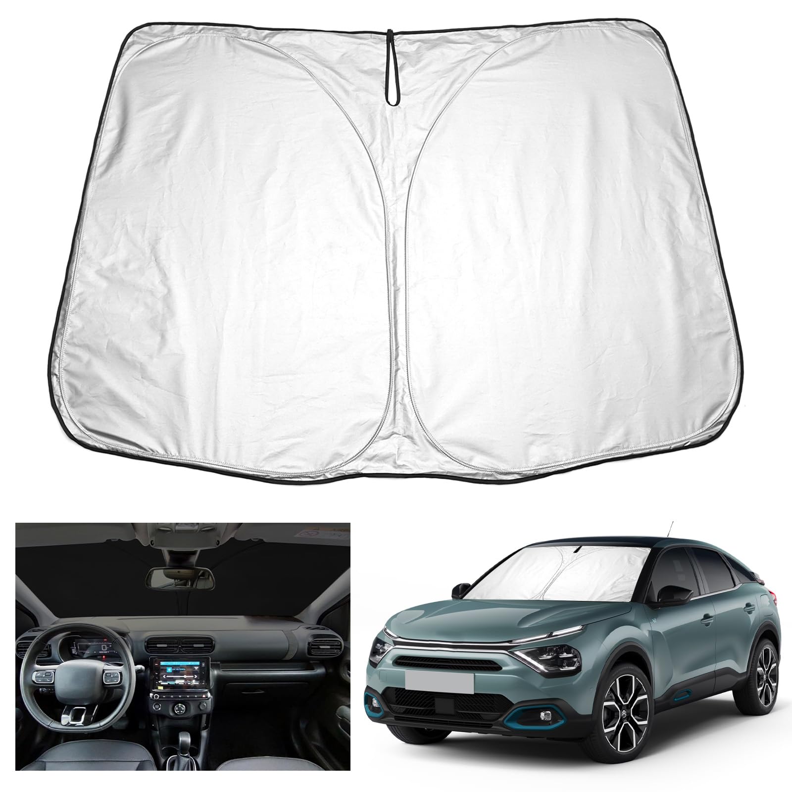 YEE PIN C4 Cactus Sonnenschutz Auto kompatibel mit Citroen C4 Cactus 2014-2021,Faltbare Auto Sonnenschirm Frontscheibe Windschutzscheibe UV Staub Schutz YEE PIN C4 Cactus Sonnenschutz Auto kompatibel mit Citroen C4 Cactus 2014-2021,Faltbare Auto Sonnenschirm Frontscheibe Windschutzscheibe UV Staub Schutz von YEE PIN