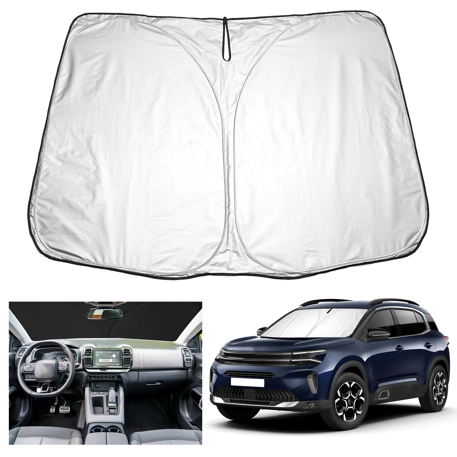 YEE PIN C5 Aircross 2023 Sonnenschutz Auto kompatibel mit Citroen C5 Aircross SUV 2018-2022 2023 2024,Faltbare Auto Sonnenschirm Frontscheibe Windschutzscheibe UV Staub Schutz YEE PIN C5 Aircross 2023 Sonnenschutz Auto kompatibel mit Citroen C5 Aircross SUV 2018-2022 2023 2024,Faltbare Auto Sonnenschirm Frontscheibe Windschutzscheibe UV Staub Schutz von YEE PIN