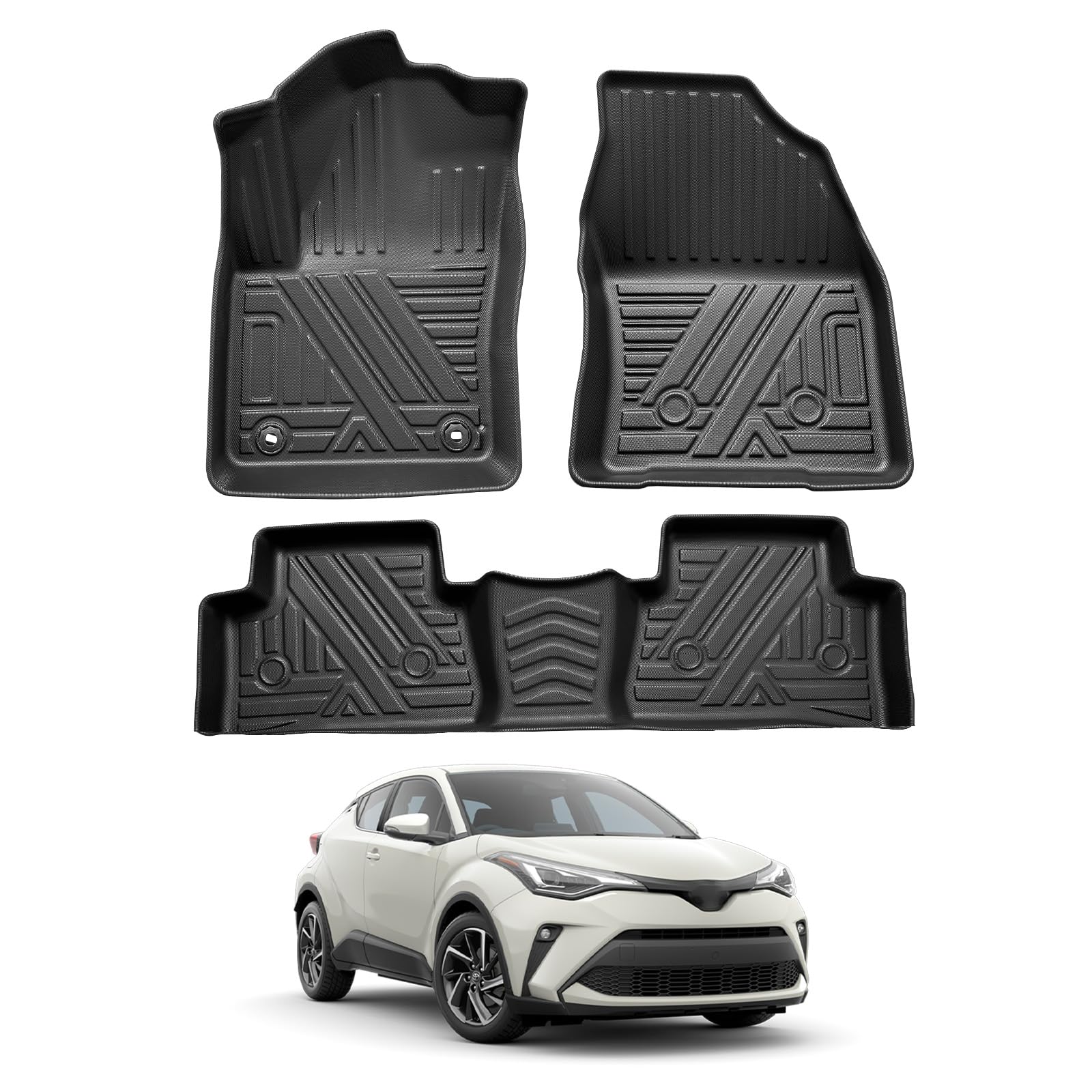 YEE PIN CHR 2021 2022 Fussmatten Kompatibel mit Toyota C-HR CHR 2016-2023 Langlebiges und verschleißfestes Kompletter Satz vorn+hinten Matten rutschfest YEE PIN CHR 2021 2022 Fussmatten Kompatibel mit Toyota C-HR CHR 2016-2023 Langlebiges und verschleißfestes Kompletter Satz vorn+hinten Matten rutschfest von YEE PIN