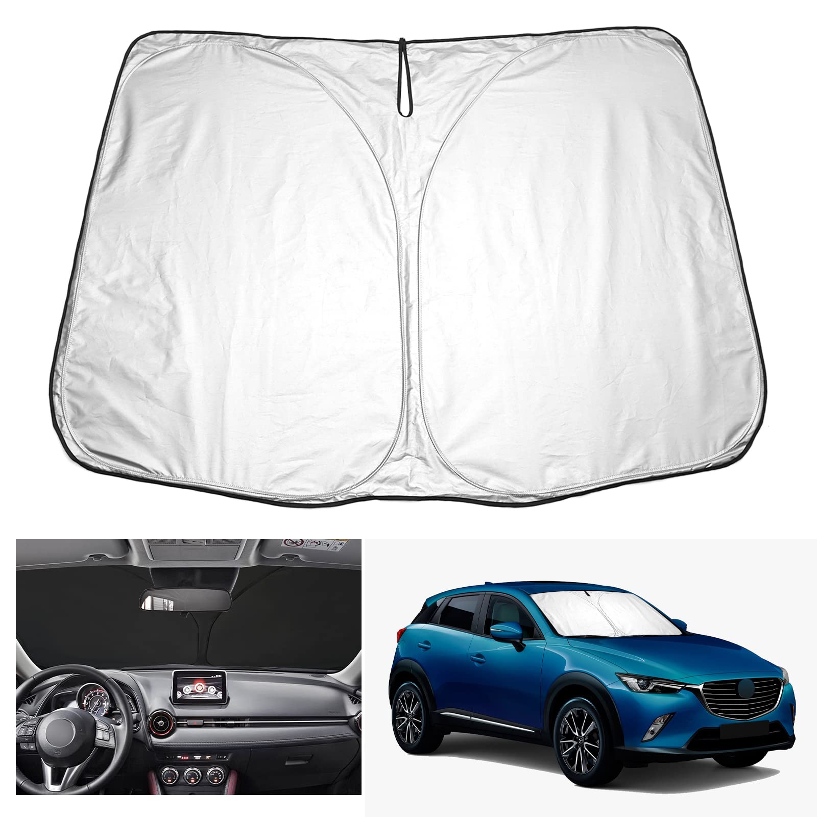 YEE PIN CX 3 Sonnenschutz kompatibel mit Mazda CX3 2016-2022 2023 Sonnenschirm Auto,Faltbare Auto Sonnenschutz Frontscheibe Windschutzscheibe UV Staub Schutz YEE PIN CX 3 Sonnenschutz kompatibel mit Mazda CX3 2016-2022 2023 Sonnenschirm Auto,Faltbare Auto Sonnenschutz Frontscheibe Windschutzscheibe UV Staub Schutz von YEE PIN