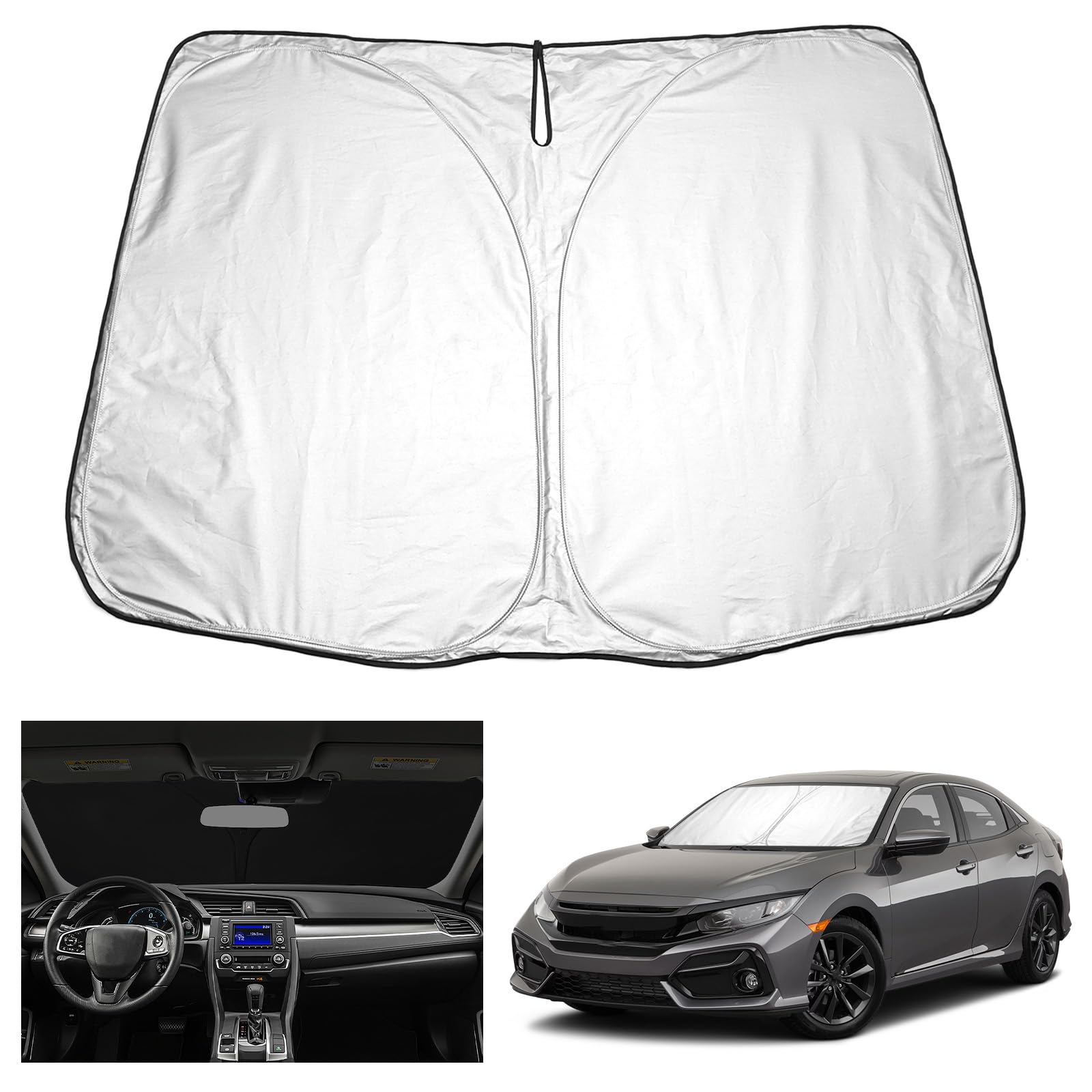 YEE PIN Civic 10th gen Sonnenschirm Auto kompatibel mit Honda Civic 10 gen 2015-2021,Faltbare Auto Sonnenschutz Civic 10 gen Frontscheibe Windschutzscheibe UV Staub Schutz YEE PIN Civic 10th gen Sonnenschirm Auto kompatibel mit Honda Civic 10 gen 2015-2021,Faltbare Auto Sonnenschutz Civic 10 gen Frontscheibe Windschutzscheibe UV Staub Schutz von YEE PIN