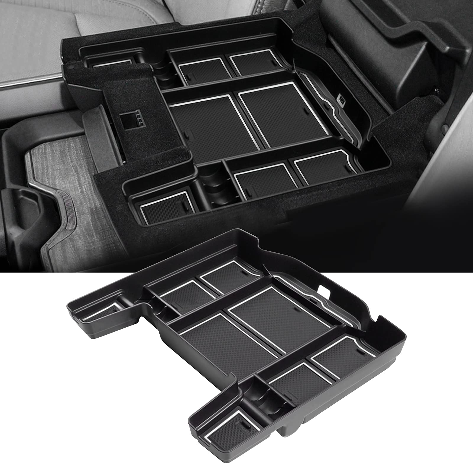 YEE PIN Dodge RAM 1500 mk5 2019-2025 Mittelkonsole Aufbewahrungsbox Handschuhfach für Armlehne Organizer Zubehör Mit Rutschfestermatte YEE PIN Dodge RAM 1500 mk5 2019-2025 Mittelkonsole Aufbewahrungsbox Handschuhfach für Armlehne Organizer Zubehör Mit Rutschfestermatte von YEE PIN