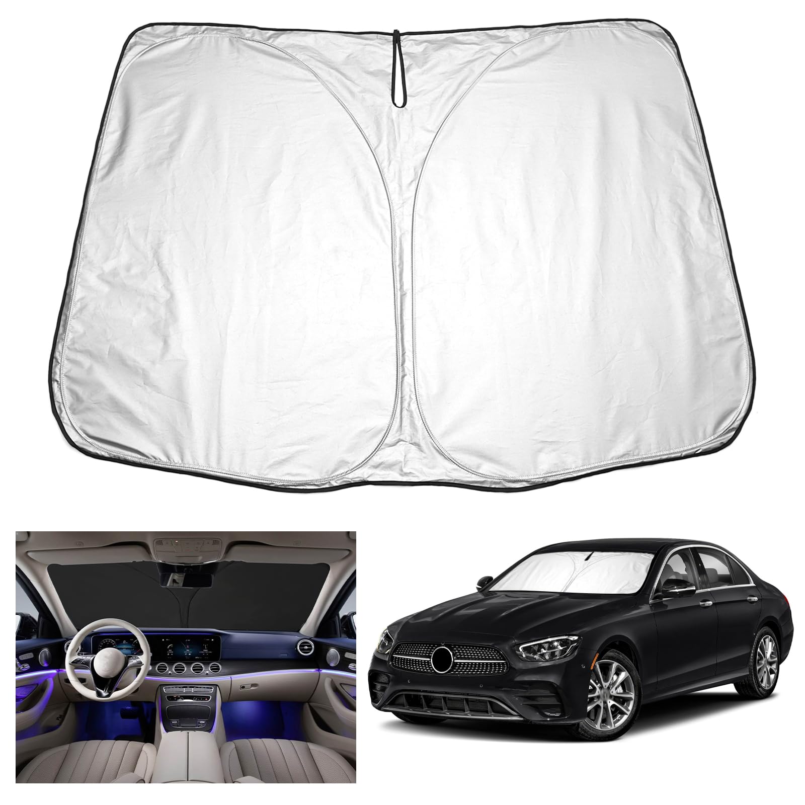YEE PIN E-Klasse W213 Sonnenschutz Auto kompatibel mit Mercedes Benz E-Klasse W213 2016-2022 2023 2024,Faltbare Auto Sonnenschirm Frontscheibe Windschutzscheibe UV Staub Schutz YEE PIN E-Klasse W213 Sonnenschutz Auto kompatibel mit Mercedes Benz E-Klasse W213 2016-2022 2023 2024,Faltbare Auto Sonnenschirm Frontscheibe Windschutzscheibe UV Staub Schutz von YEE PIN