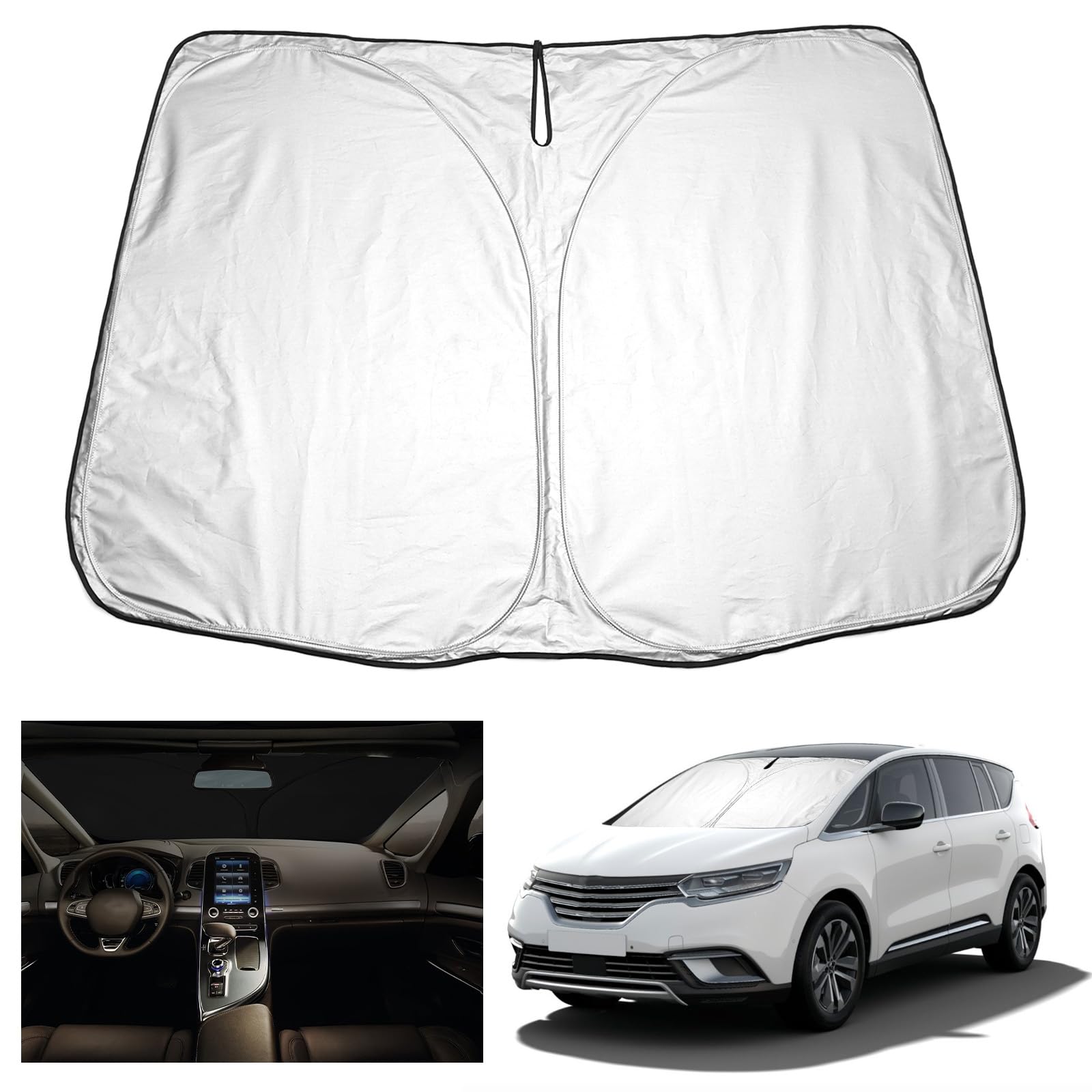 YEE PIN Espace V Sonnenschutz Auto kompatibel mit Renault Espace 5 2016-2022,Faltbare Auto Sonnenschirm Frontscheibe Windschutzscheibe UV Staub Schutz YEE PIN Espace V Sonnenschutz Auto kompatibel mit Renault Espace 5 2016-2022,Faltbare Auto Sonnenschirm Frontscheibe Windschutzscheibe UV Staub Schutz von YEE PIN