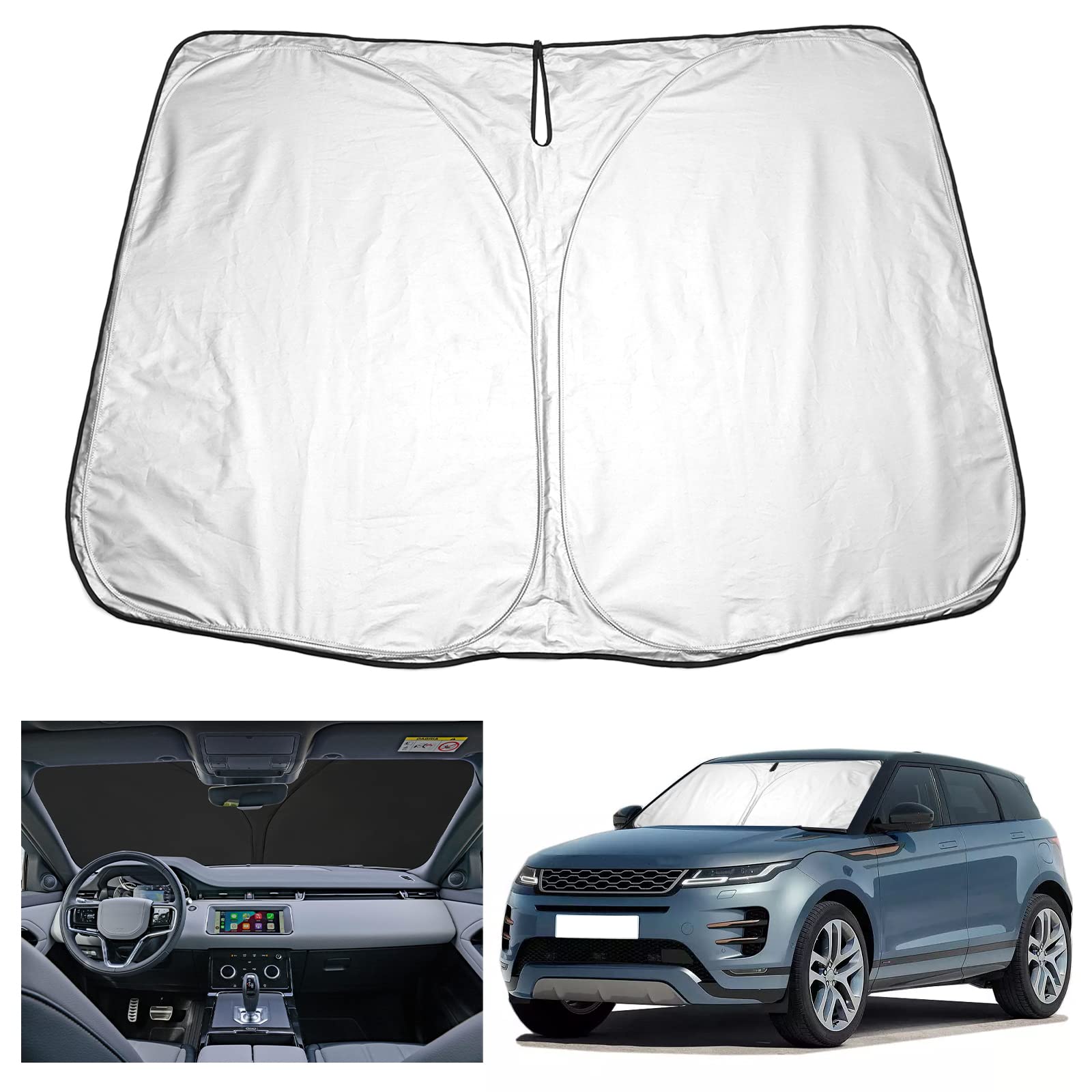YEE PIN Evoque L551 Sonnenschirm Auto kompatibel mit Land Rover Range Rover Evoque 2012-2022 2023 2024,Faltbare Auto Sonnenschutz Evoque Frontscheibe Windschutzscheibe UV Staub Schutz YEE PIN Evoque L551 Sonnenschirm Auto kompatibel mit Land Rover Range Rover Evoque 2012-2022 2023 2024,Faltbare Auto Sonnenschutz Evoque Frontscheibe Windschutzscheibe UV Staub Schutz von YEE PIN