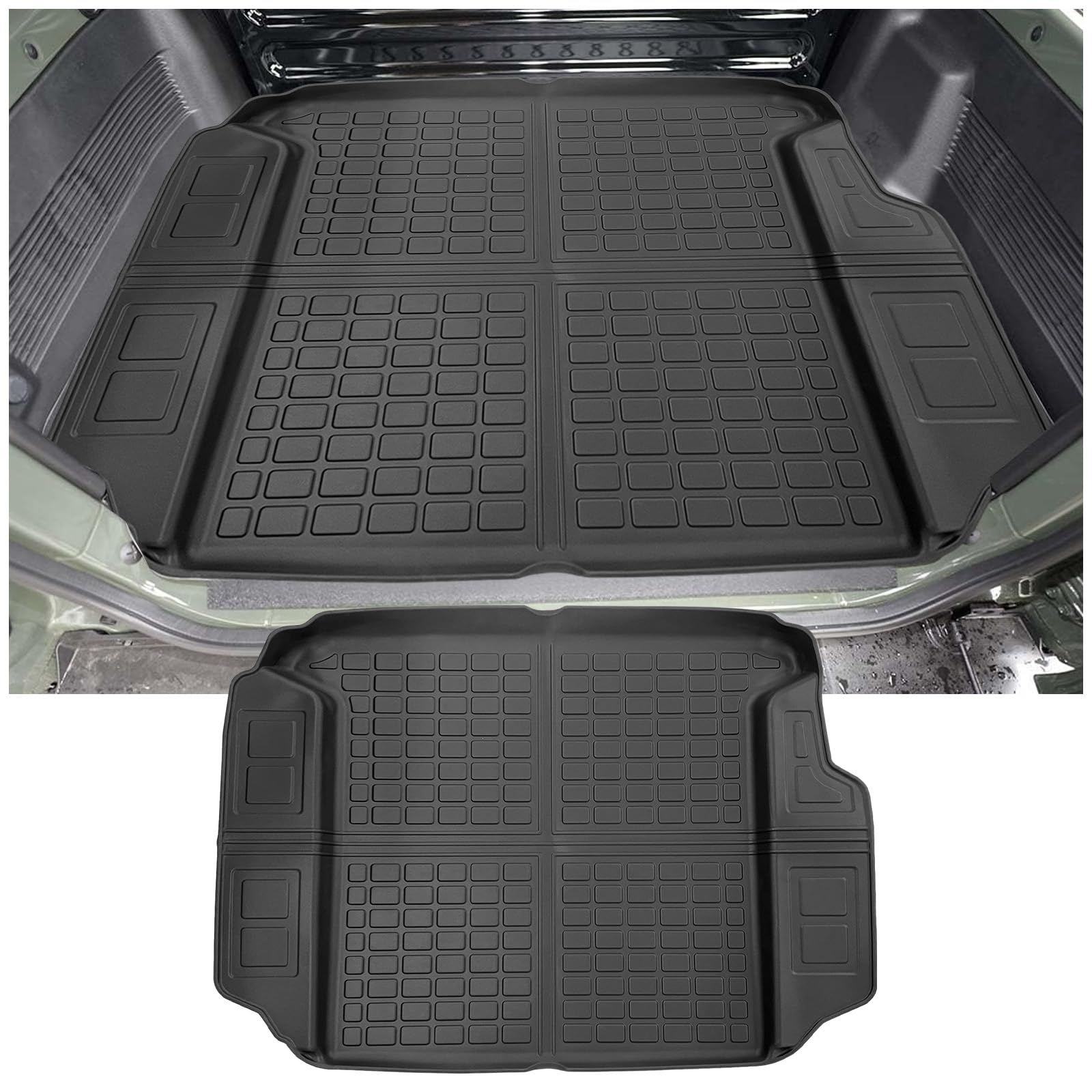 YEE PIN Jimny 2 Sitze Kofferraummatte Kompatibel mit Suzuki Jimny JB64/JB74 II GJ Pro SUV 2021-2024 2025 Gummi Kofferraumwanne TPE Kofferraumshutz Gummimatte Hoher Rand Organizer Rutschfester YEE PIN Jimny 2 Sitze Kofferraummatte Kompatibel mit Suzuki Jimny JB64/JB74 II GJ Pro SUV 2021-2024 2025 Gummi Kofferraumwanne TPE Kofferraumshutz Gummimatte Hoher Rand Organizer Rutschfester von YEE PIN