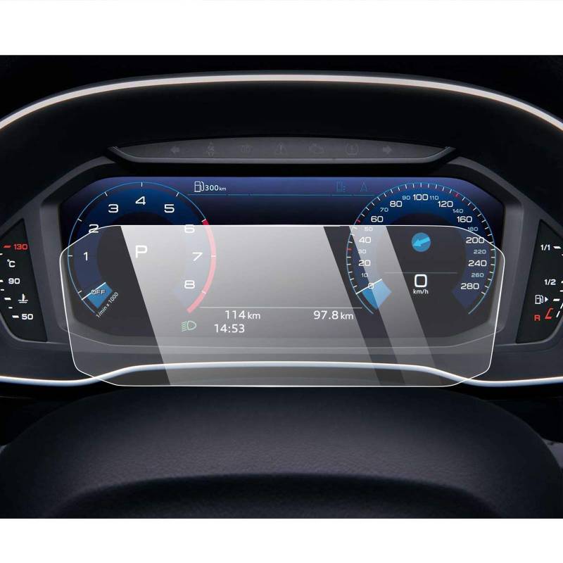 YEE PIN Kompatibel mit 2019 2020 AUD i Q3 F3 (General) Navigation Displayschutz - Displayschutzfolie Autoteile - Kratzfeste HD Gehärtetes Glas Bildschirmschutz Auto Zubehör (10,25 Zoll) von YEE PIN