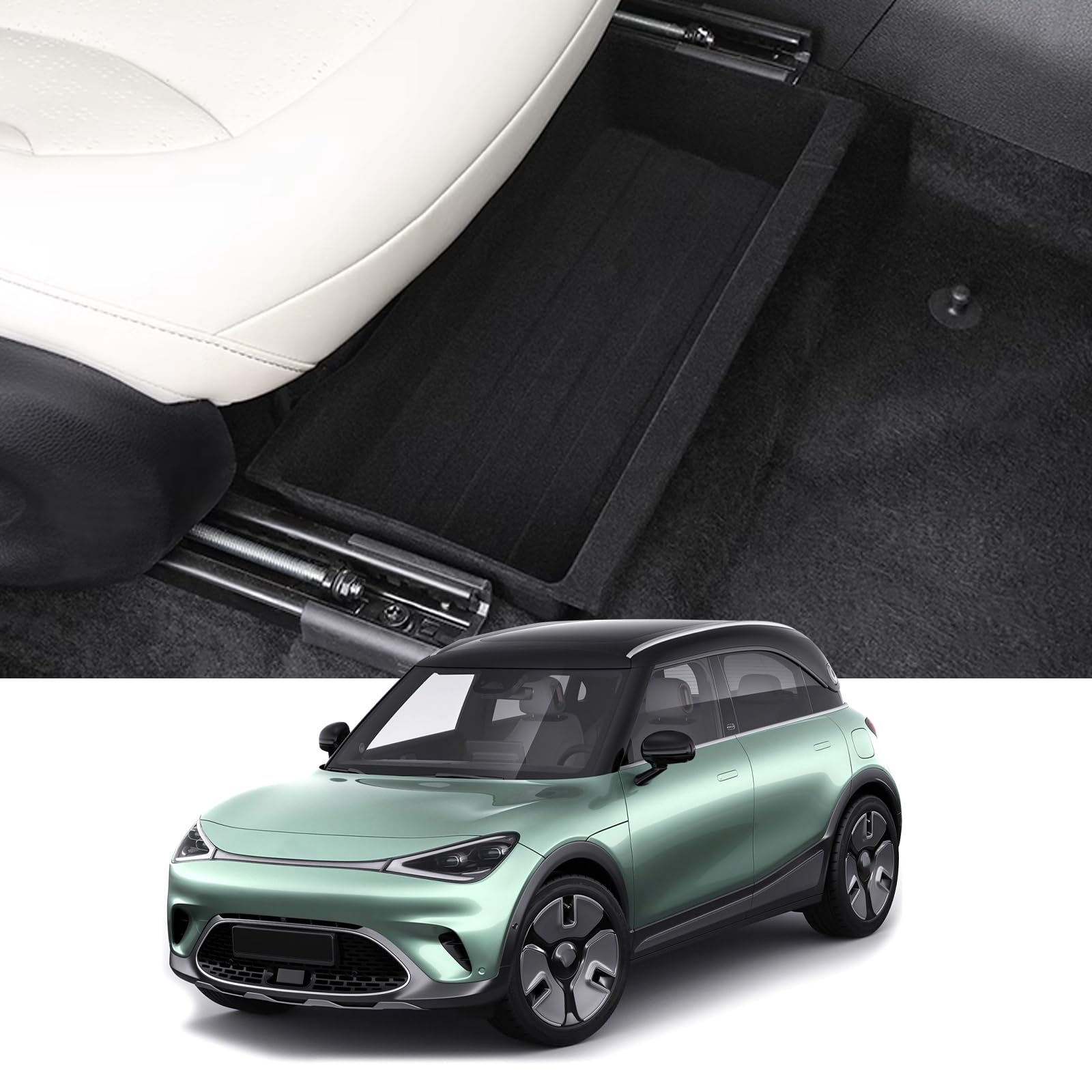 YEE PIN Kompatibel mit 2023 Smart #1 Aufbewahrungsbox unter dem Sitz Mittelkonsole Organizer Tray für Smart #1 Brabus pro+ Zubehör Interieur YEE PIN Kompatibel mit 2023 Smart #1 Aufbewahrungsbox unter dem Sitz Mittelkonsole Organizer Tray für Smart #1 Brabus pro+ Zubehör Interieur von YEE PIN