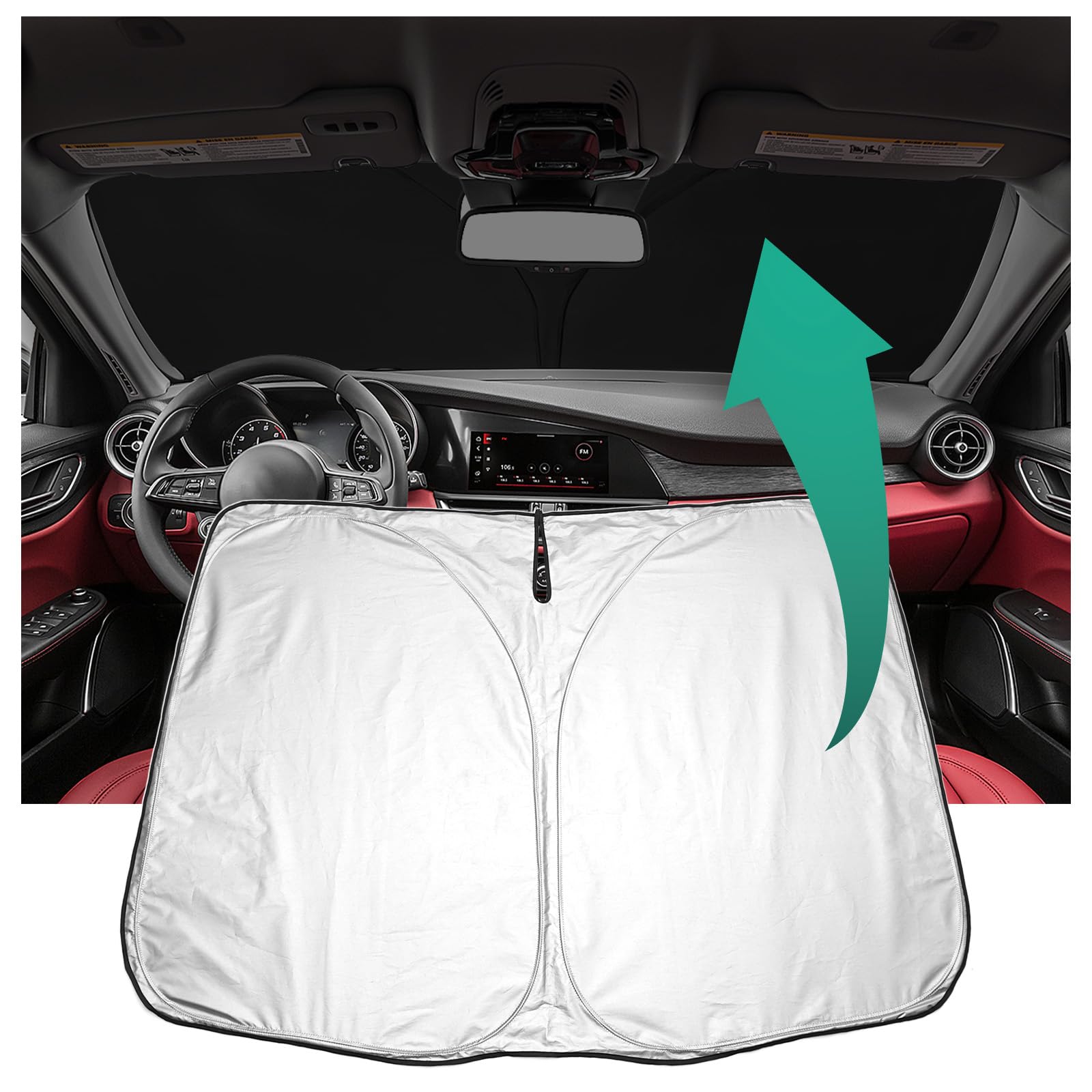 YEE PIN Kona 2024 Sonnenschutz Auto kompatibel mit Hyundai Kona SX2 2024,Faltbare Auto Sonnenschirm Kona SX2 Frontscheibe Windschutzscheibe UV Staub Schutz YEE PIN Kona 2024 Sonnenschutz Auto kompatibel mit Hyundai Kona SX2 2024,Faltbare Auto Sonnenschirm Kona SX2 Frontscheibe Windschutzscheibe UV Staub Schutz von YEE PIN