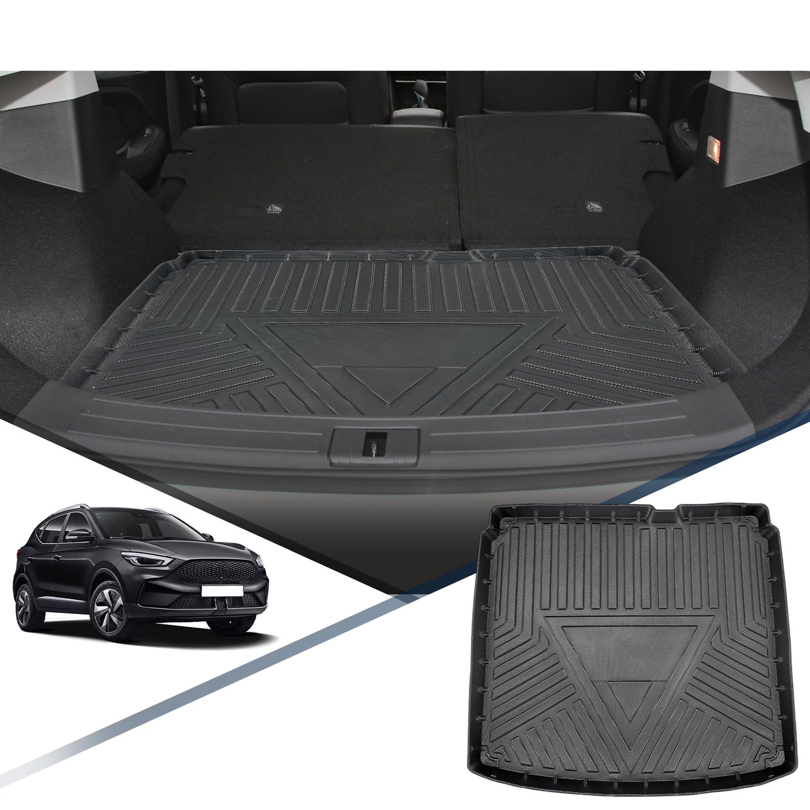 YEE PIN MG ZS Kofferraummatte Kompatibel mit MG ZS EV 2018-2023 Gummi Kofferraumwanne TPE Kofferraumshutz MG ZS Gummimatte Hoher Rand Organizer Rutschfester YEE PIN MG ZS Kofferraummatte Kompatibel mit MG ZS EV 2018-2023 Gummi Kofferraumwanne TPE Kofferraumshutz MG ZS Gummimatte Hoher Rand Organizer Rutschfester von YEE PIN