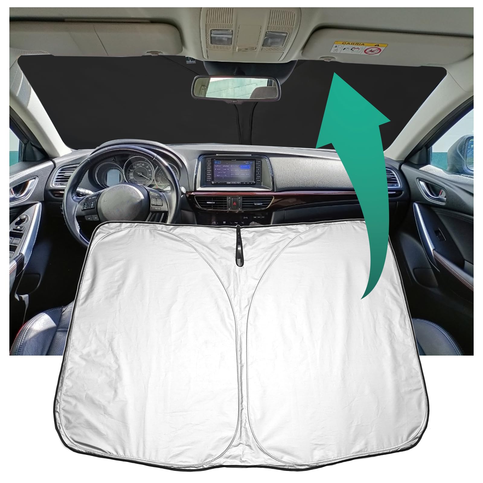 YEE PIN Mazda 6 Sonnenschutz Auto kompatibel mit Mazda 6 Mazda6 2019-2023 2024,Faltbare Auto Sonnenschirm Frontscheibe Windschutzscheibe UV Staub Schutz YEE PIN Mazda 6 Sonnenschutz Auto kompatibel mit Mazda 6 Mazda6 2019-2023 2024,Faltbare Auto Sonnenschirm Frontscheibe Windschutzscheibe UV Staub Schutz von YEE PIN