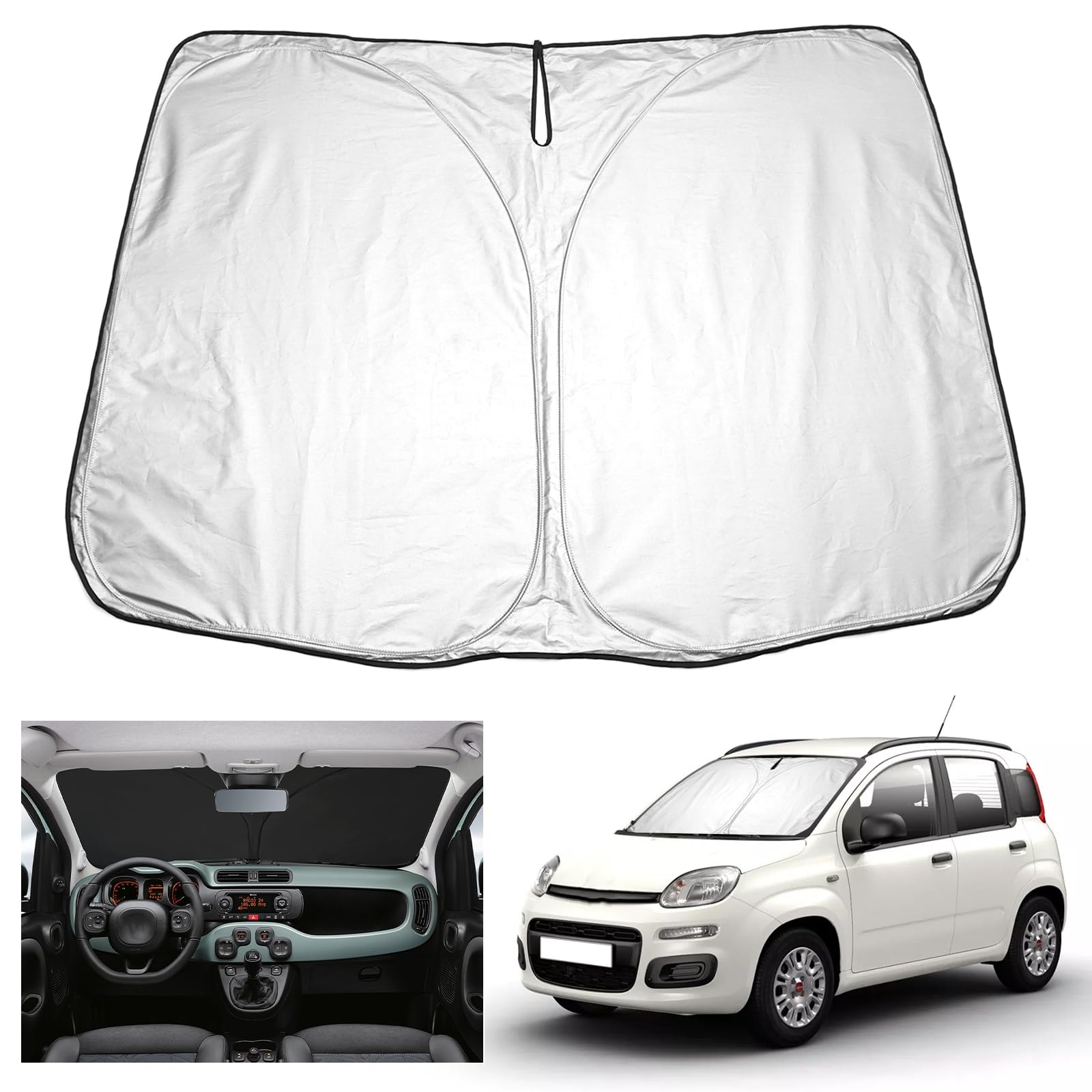 YEE PIN Panda Sonnenschutz Auto kompatibel mit FIAT Panda City Life/Sport/Cross 2021-2023 2024,Faltbare Auto Sonnenschirm Frontscheibe Windschutzscheibe UV Staub Schutz YEE PIN Panda Sonnenschutz Auto kompatibel mit FIAT Panda City Life/Sport/Cross 2021-2023 2024,Faltbare Auto Sonnenschirm Frontscheibe Windschutzscheibe UV Staub Schutz von YEE PIN