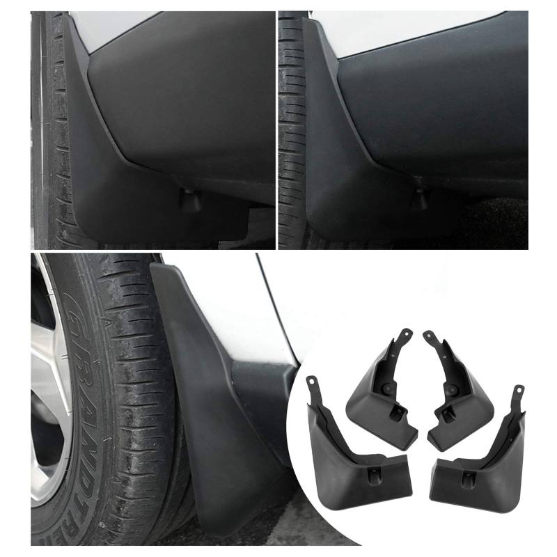 YEE PIN RAV4 Schmutzfänger Kotflügel für RAV 4 2019 2020 2021-2023 Zubehör Spritzschutz Vorne Hinten Schutz Mudguard mit Befestigungsschrauben (Not Fit Hybrid 4x4 Style) von YEE PIN