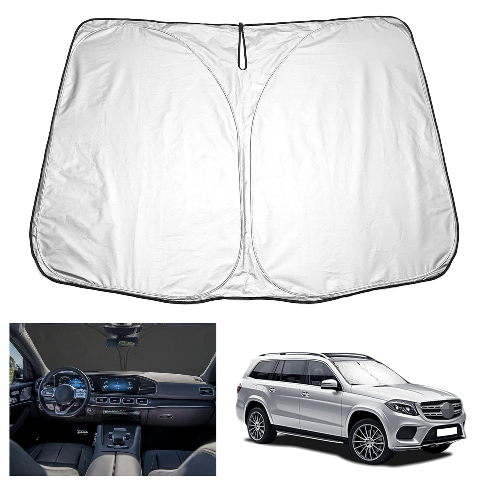 YEE PIN W206 W205 Sonnenschirm Auto kompatibel mit Mercedes-Benz C-Klasse W205 S205 C205 2016-2020,W206 2022 2023,Faltbare Auto Sonnenschutz Frontscheibe Windschutzscheibe UV Staub Schutz YEE PIN W206 W205 Sonnenschirm Auto kompatibel mit Mercedes-Benz C-Klasse W205 S205 C205 2016-2020,W206 2022 2023,Faltbare Auto Sonnenschutz Frontscheibe Windschutzscheibe UV Staub Schutz von YEE PIN