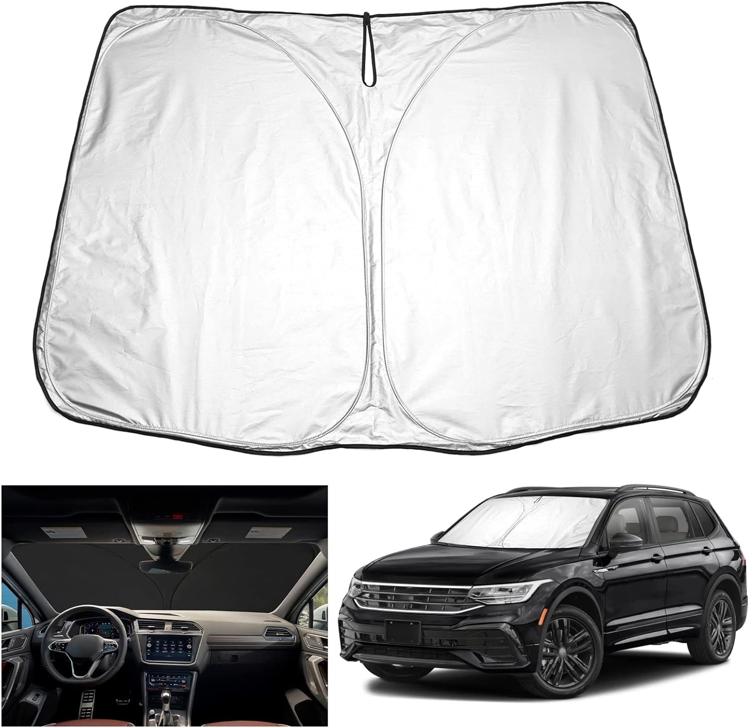 YEE PIN Sonnenschutz Auto kompatibel mit Tiguan 2 Tiguan SWB LWB Allspace 2016-2022 2023,Faltbare Auto Sonnenschirm Frontscheibe Windschutzscheibe UV Staub Schutz YEE PIN Sonnenschutz Auto kompatibel mit Tiguan 2 Tiguan SWB LWB Allspace 2016-2022 2023,Faltbare Auto Sonnenschirm Frontscheibe Windschutzscheibe UV Staub Schutz von YEE PIN