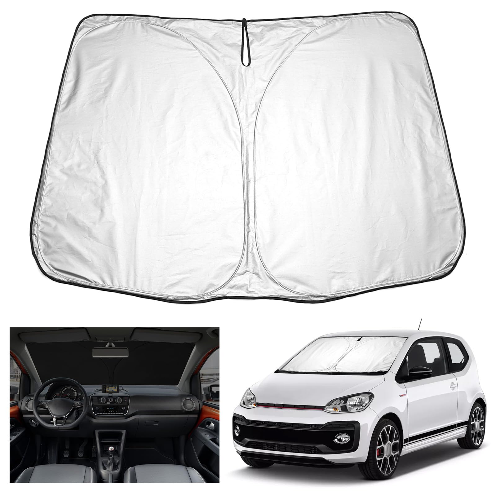 YEE PIN UP GTI Sonnenschutz Auto kompatibel mit V W UP/UP EV/Seat MII/Skoda Citigo 2013-2021 ,Faltbare Auto Sonnenschirm Frontscheibe Windschutzscheibe UV Staub Schutz YEE PIN UP GTI Sonnenschutz Auto kompatibel mit V W UP/UP EV/Seat MII/Skoda Citigo 2013-2021 ,Faltbare Auto Sonnenschirm Frontscheibe Windschutzscheibe UV Staub Schutz von YEE PIN
